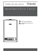 Beretta Mynute Green E 25 C.S.I. Installer And User Manual preview