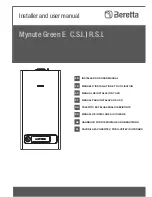 Beretta Mynute Green E C.S.I. Installer And User Manual preview