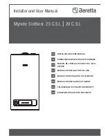 Предварительный просмотр 1 страницы Beretta Mynute Sinthesi 25 C.S.I. Installer And User Manual