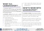 Предварительный просмотр 5 страницы Berg Engineering & Sales Company LEAKSHOOTER LKS1000 V2+ IR User Manual