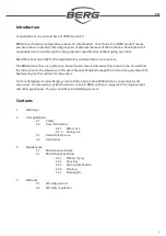 Preview for 5 page of BERG 24.50.07.00 User Manual