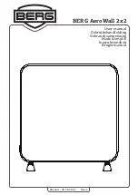 BERG AeroWall 2x2 User Manual предпросмотр