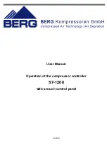 Предварительный просмотр 1 страницы BERG S7-1200 User Manual