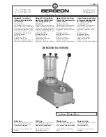 Предварительный просмотр 1 страницы Bergeon 5555/98 User Manual