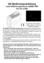 Preview for 1 page of Berger & Schroter 31930 Operating Instructions Manual