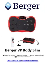 BERGER VP Body Slim Manual Instruction preview