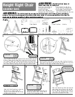 Предварительный просмотр 1 страницы Bergeron By Design Height Right Chair Assembly Manual