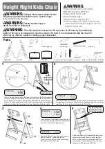 Предварительный просмотр 1 страницы Bergeron By Design Height Right Kids Chair Manual