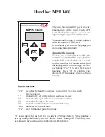 Предварительный просмотр 3 страницы berghaus MPB 1400 Operating Instructions Manual