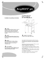 Предварительный просмотр 1 страницы Berghoff 1032A-KC5B Installation & Operating Instructions Manual