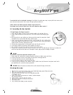 Предварительный просмотр 15 страницы Berghoff 1032A-KC5B Installation & Operating Instructions Manual