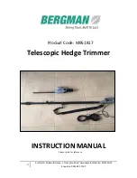 Bergman M951817 Instruction Manual preview