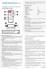 Предварительный просмотр 1 страницы Bergmen ECO User Manual