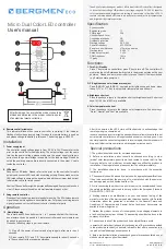 Предварительный просмотр 2 страницы Bergmen ECO User Manual