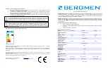 Предварительный просмотр 1 страницы Bergmen Flava XS User Manual