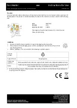 Предварительный просмотр 4 страницы Bergstrom FH104T-S User Manual