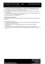 Preview for 2 page of Bergstrom G873 Instructions For Use Manual