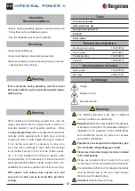 Предварительный просмотр 18 страницы Bergstrom INTEGRAL POWER II Mounting Instructions