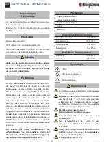 Предварительный просмотр 50 страницы Bergstrom INTEGRAL POWER II Mounting Instructions