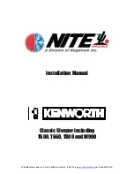 Предварительный просмотр 1 страницы Bergstrom NITE Phoenix Installation Manual