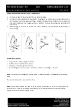 Preview for 4 page of Bergstrom Pro Gold G651 Instructions For Use Manual