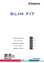 Bergstrom SLIM FIT User Handbook Manual предпросмотр