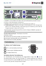 Preview for 21 page of Bergstrom SLIM FIT User Handbook Manual