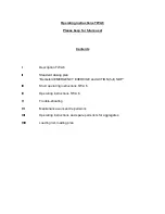 Preview for 1 page of Berkefeld TWA 6 Operating Instructions Manual