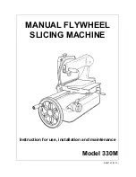 Preview for 1 page of Berkel 330M Instructions For Use, Installation And Maintenance