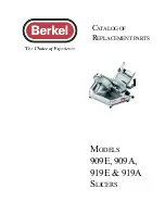 Berkel 909A Parts Catalogue preview