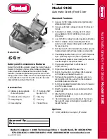 Berkel 919E Specifications preview