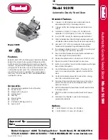 Preview for 1 page of Berkel 919M Specifications