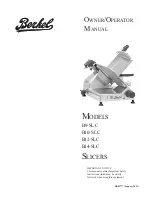 Berkel B10-SLC Owner'S/Operator'S Manual preview