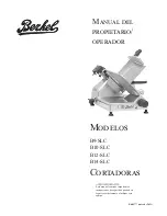 Preview for 37 page of Berkel B10-SLC Owner'S/Operator'S Manual