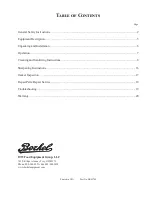 Preview for 3 page of Berkel B12A-SLC Owner'S/Operator'S Manual