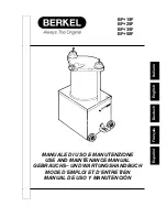 Berkel BF+15F Use And Maintenance Manual preview