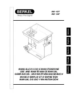 Berkel BM +32F Use And Maintenance Manual preview