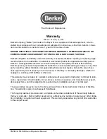 Preview for 12 page of Berkel FMS30 Owner'S Manual