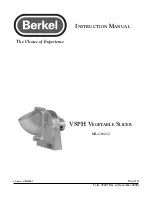 Berkel ML-136212 Instruction Manual preview