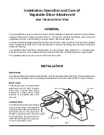 Preview for 3 page of Berkel ML-136212 Instruction Manual