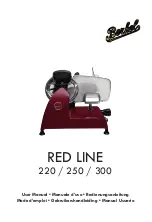 Berkel RED LINE 220 User Manual preview