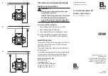 Preview for 1 page of Berker 3146 Installation Instructions