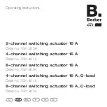 Preview for 17 page of Berker 7531 20 08 Operating Instructions Manual