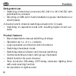 Preview for 20 page of Berker 7531 20 08 Operating Instructions Manual