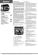 Preview for 1 page of Berker 7531 31 07 Operating And Assembly Instructions Manual