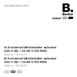 Предварительный просмотр 33 страницы Berker 7531 40 18 Operating Instructions Manual