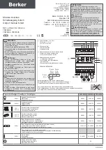 Berker 75316102 Quick Start Manual предпросмотр