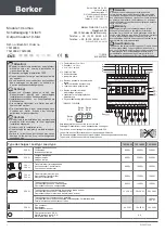 Preview for 1 page of Berker 75319000 Manual