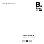 Предварительный просмотр 27 страницы Berker 7571 00 03 Operating Instructions Manual