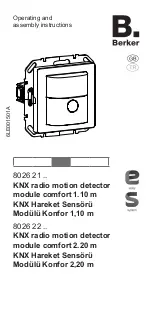 Предварительный просмотр 1 страницы Berker 8026 21 Series User Manual